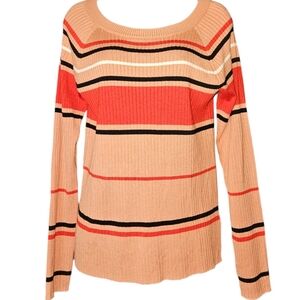 NWT Express Fitted Ribbed Crew Neck Long Sleeve Sweater